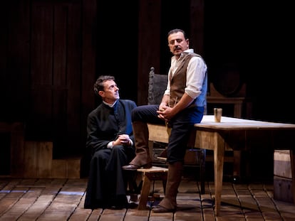 Pere Ponce y Marcial Álvarez, en la adaptación teatral de ‘Los pazos de Ulloa’.