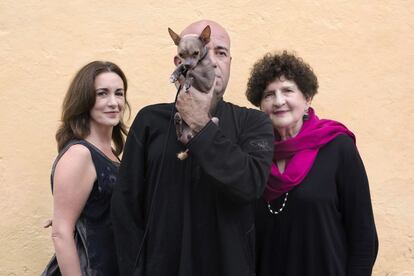Los escritores Rosa Beltrán, Mario Bellatin y Margo Glantz, durante la edición 2018 del festival.