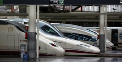 Trens de l'AVE, fabricats per Alstom.