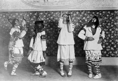 Representación en París de <i>La consagración de la primavera</i> 1913, por los ballets rusos de Diaghilev.