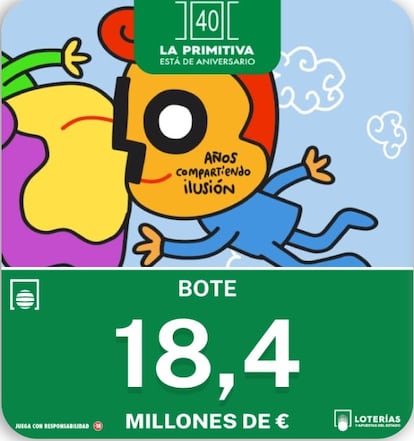 Bote La Primitiva lunes 20 de octubre de 2025