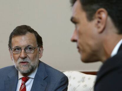 Mariano Rajoy and Pedro Sánchez meet on Wednesday.