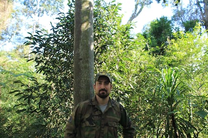 El guardaparques Rodrigo Martín lleva tres años combatiendo la caza furtiva desde la seccional Yacuy, en el límite este del Parque Nacional Iguazú.