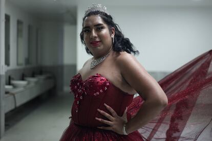Xiomara, una quinceñera trans de 24 años que formó parte del evento.
