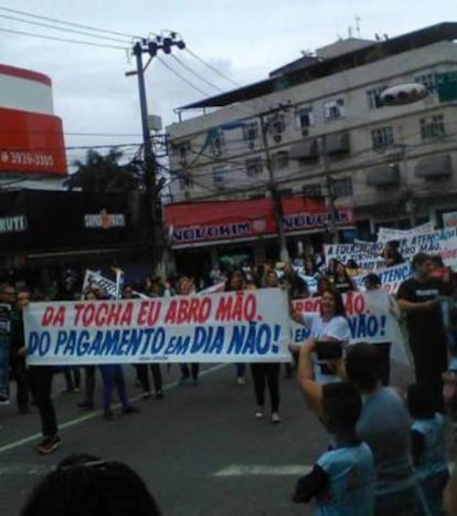 Protesto em Duque de Caxias.