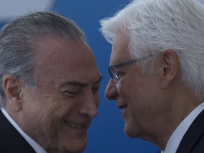 Temer e Moreira Franco no dia 3.