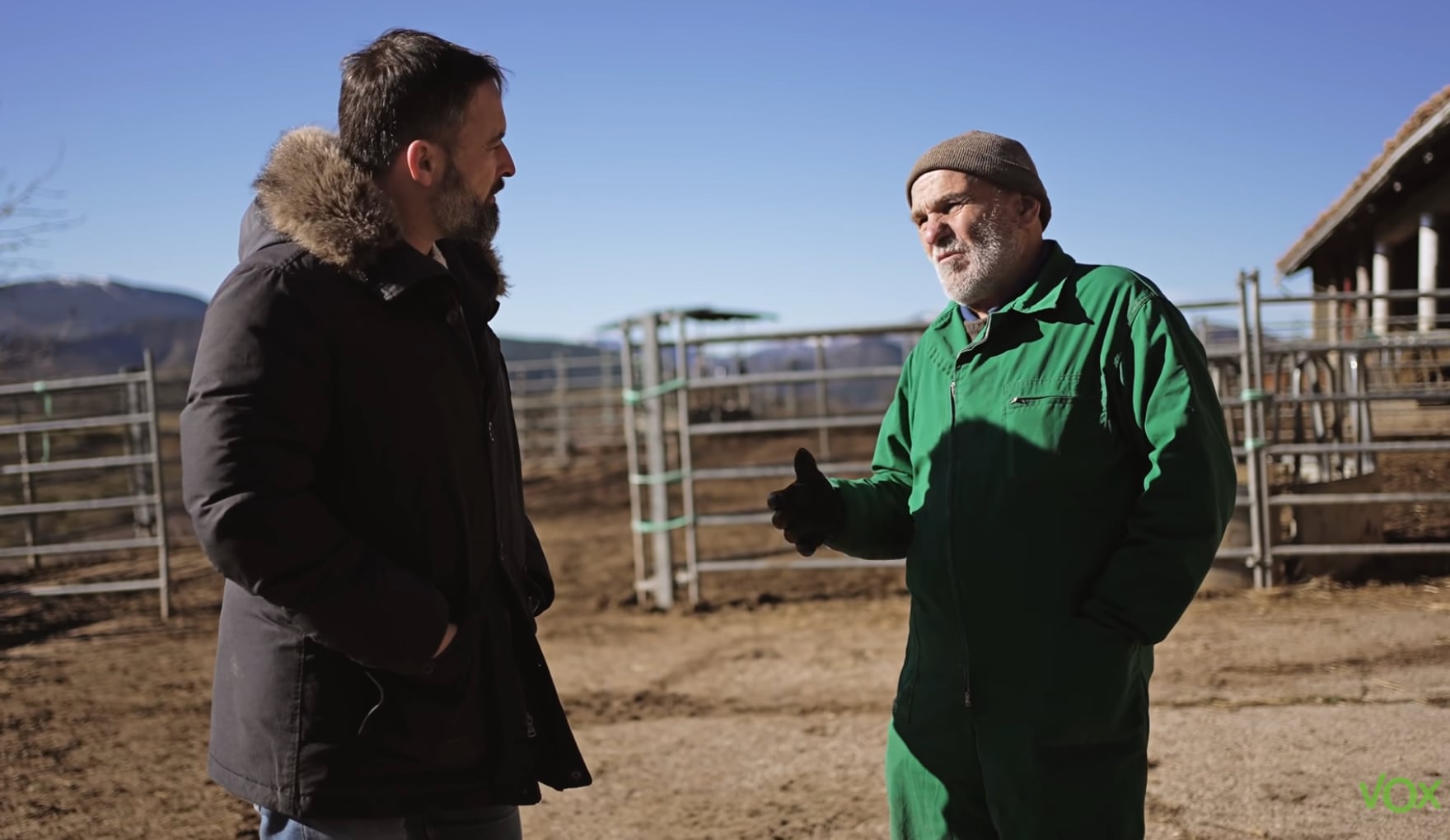 Santiago Abascal y Laureano, en un fotograma de YouTube.