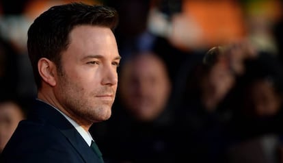 Ben Affleck en la presentación de la película 'Batman contra Superman'.