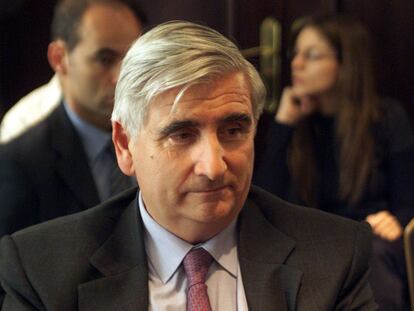 Ricard Pagès en un acto público en mayo de 2003.
