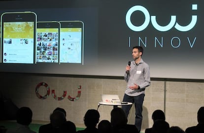 El emprendedor espa&ntilde;ol Javier Berlana presenta su aplicaci&oacute;n Meets en OUI Innov.
