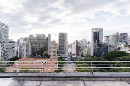 Vista da Praça da República a partir da cobertura do edifício