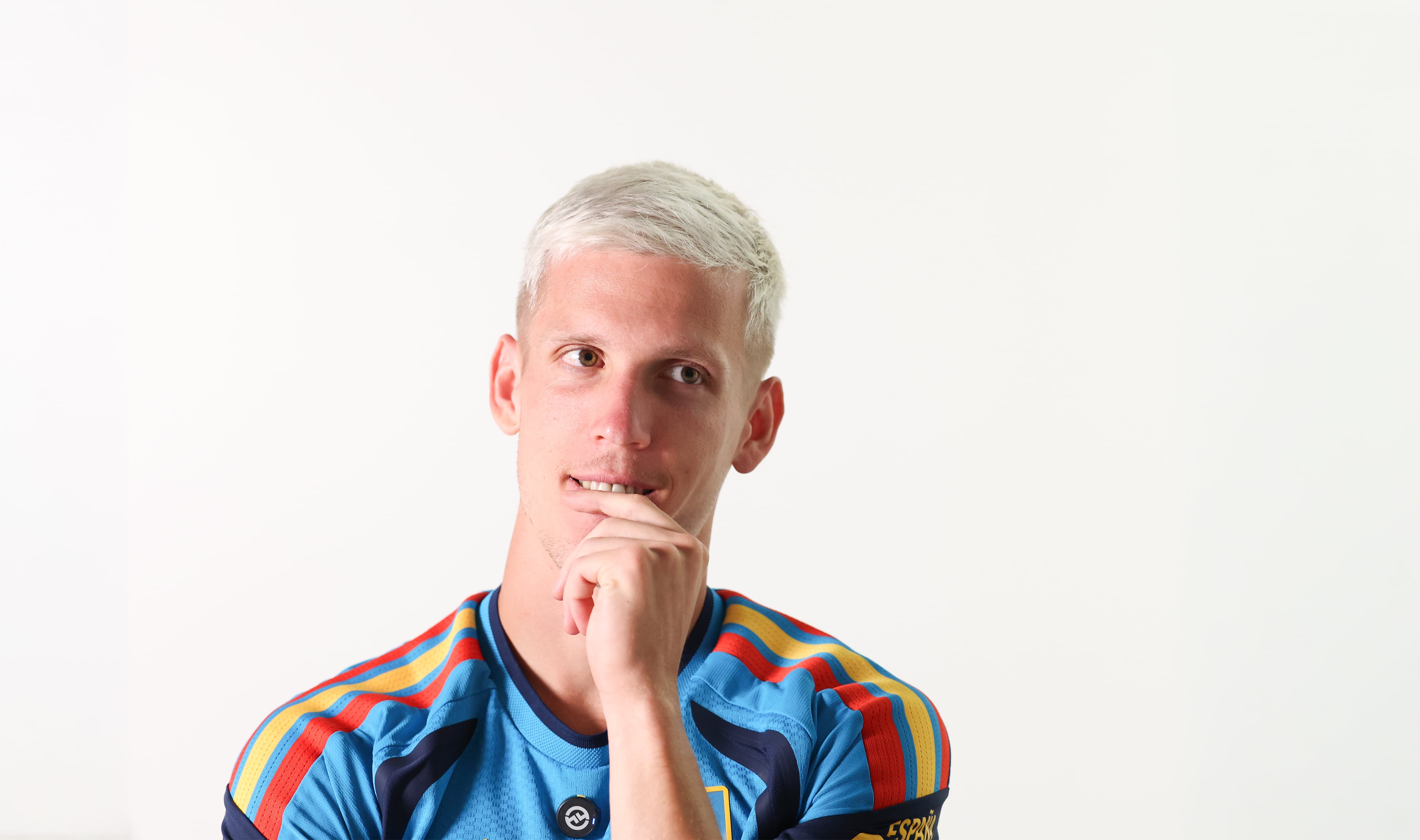 Dani Olmo, durante la entrevista en Chattanooga.