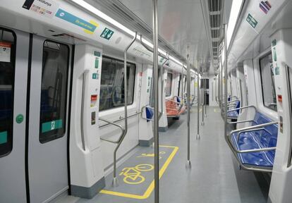 El metro de Barcelona.