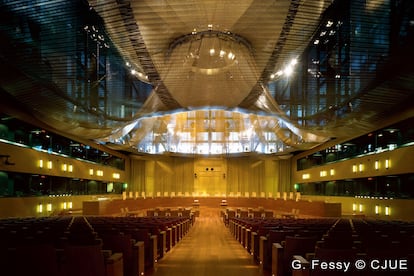 La Gran Sala de vistas del Tribunal de Justicia de la UE, el pasado 9 de julio.