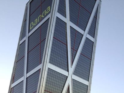 Sede de Bankia en las Torres Kio de Plaza Castilla, en Madrid.
