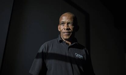 Teboho Klaas, durante la entrevista.