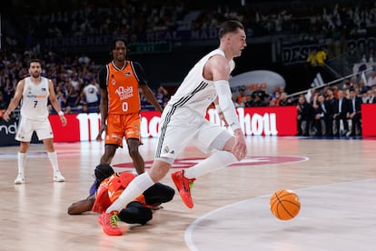Mario Hezonja durante el primer partido de la final de la ACB entre Real Madrid y Valencia.
