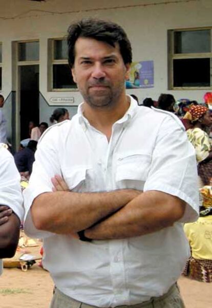 Pedro Alonso, en el Centro de Investigación en Salud de  Manhiça (Mozambique).