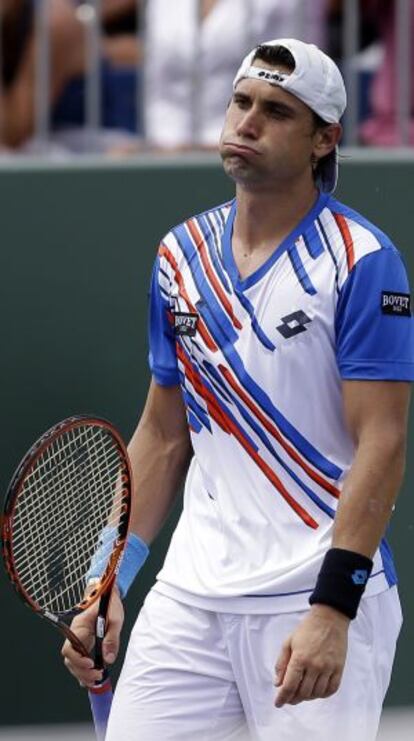 Ferrer, durante su partido contra Nishikori.