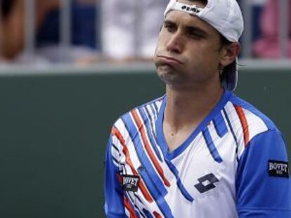 Ferrer, durante su partido contra Nishikori.