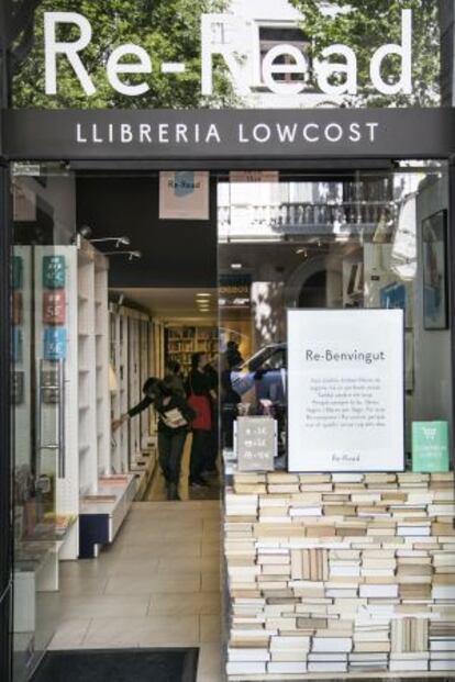 Imagen de la librería ‘lowcost’ barcelonesa Re-Read.