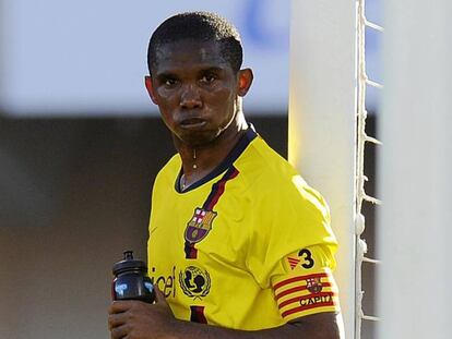 Samuel Eto'o, en la seva etapa com a jugador del Barça.