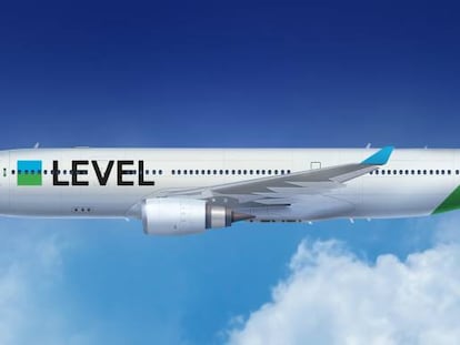 Infografía de un avión de Level en una imagen facilitada por la empresa.