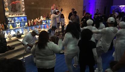 Actividad celebrada, a finales de enero, en la instalación 'Santa Comida'.