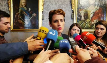María Chivite, presidenta del Gobierno de Navarra.