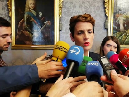 María Chivite, presidenta del Gobierno de Navarra.