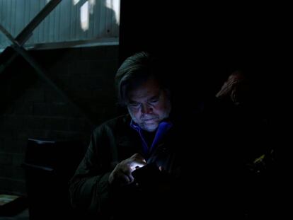 El director de la campaña de Trump, Steve Bannon.
