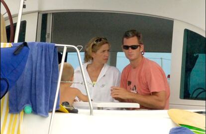 La infanta Cristina e Iñaki Urdangarin, en Mallorca.