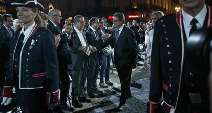 Artur Mas, durante un acto institucional de la Diada.