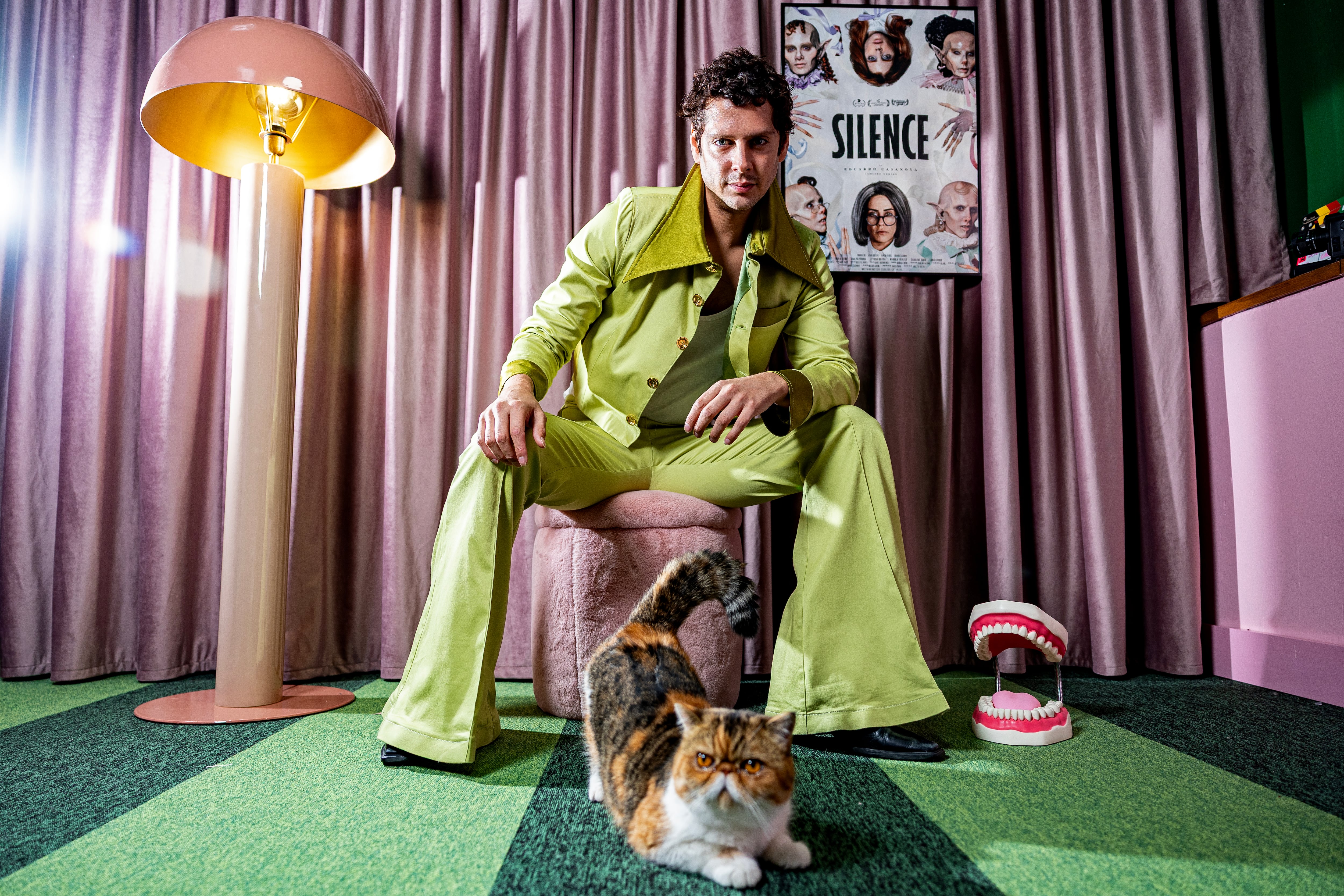 The actor and director, Eduardo Casanova, at his home in Madrid.