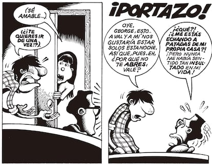 Dos viñetas de 'Odio' de Peter Bagge.