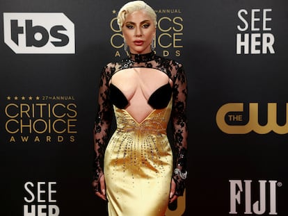 Actor Lady Gaga attends the 27th annual Critics Choice Awards at the Savoy Hotel in London, Britain March 13, 2022. REUTERS/Henry Nicholls