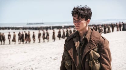 Fionn Whitehead em 'Dunkirk' (2017)