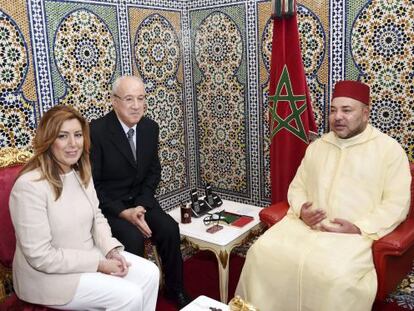 Susana D&iacute;az,  con Mohamed VI