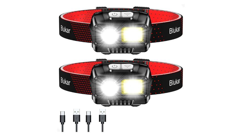 Pack de dos linternas frontales.