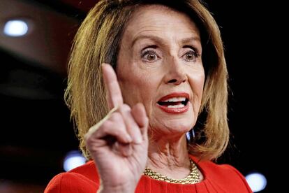 La líder de la Cámara de Representantes Nancy Pelosi.