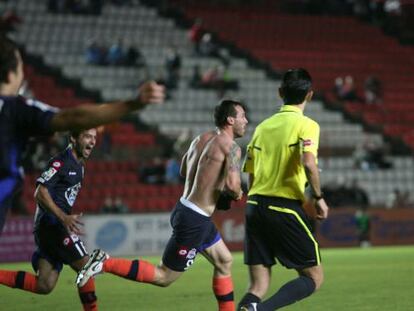 Xisco tras marcar en el minuto 93