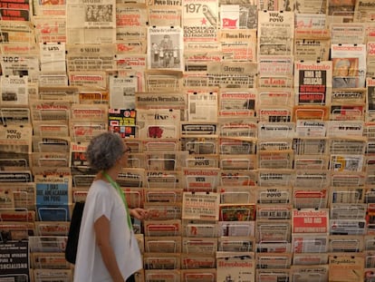 Imagen de una obra en la edición de Arco Lisboa 2018, que este año acogerá a 52 galerías.