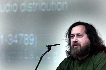 Richard Stallman en Barcelona.