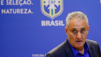 Tite durante convocação da seleção brasileira em 2018.