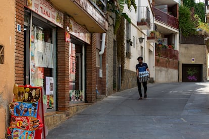 El supermercado donde ocurrieron los hechos por los que un vecino de Tiana (Barcelona) ha sido desterrado de su pueblo.
