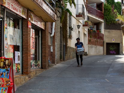 El supermercado donde ocurrieron los hechos por los que un vecino de Tiana (Barcelona) ha sido desterrado de su pueblo.