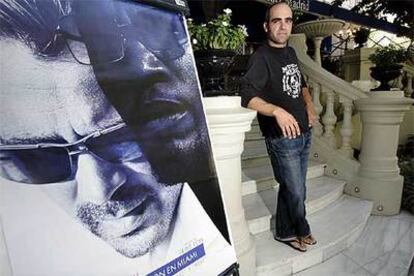 Luis Tosar, ayer en Madrid durante la presentación de <i>Corrupción en Miami</i>.