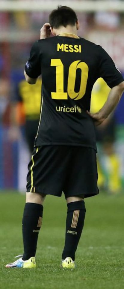 Lionel Messi durante el partido.