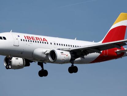 Imagen de archivo de un Aribus A319 de Iberia.