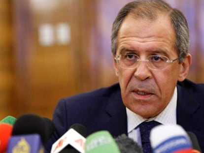 El ministro de Exteriores ruso, Sergey Lavrov, el 19 de agosto en Moscú.